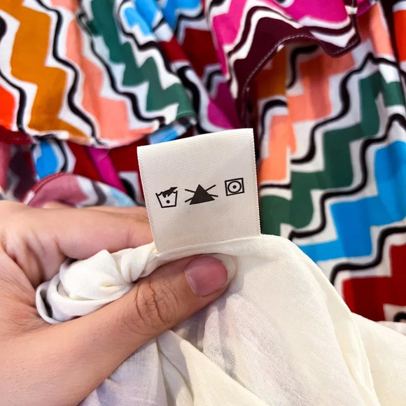 Rhode Colorful Striped One Shoulder Braided Belt Designer Mini Dress M NWOT - Picture 6 of 7